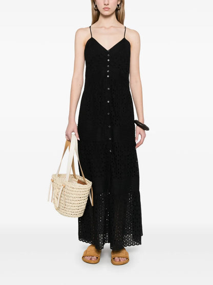 Broderie Anglaise Midi Dress