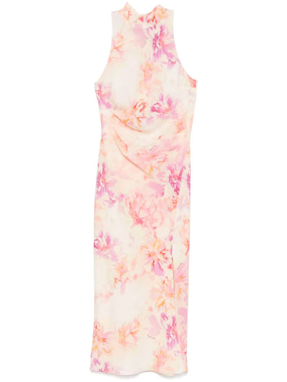 Floral-Print Midi Dress