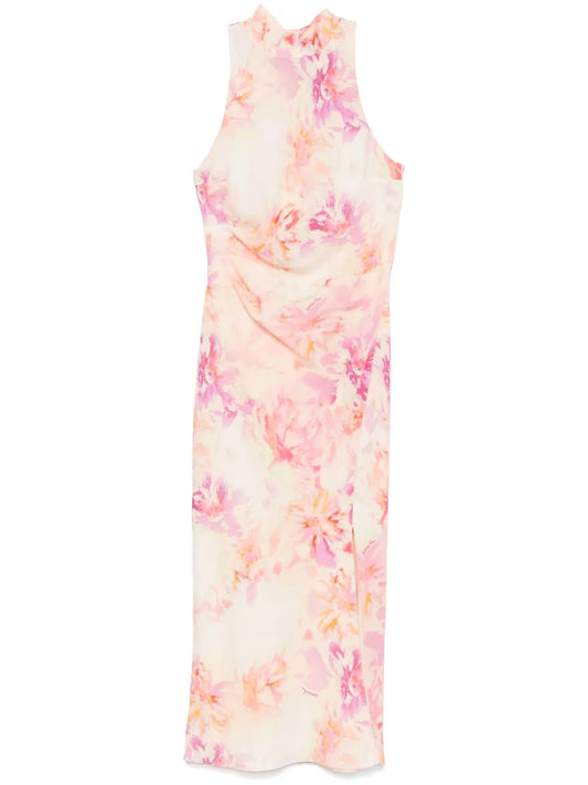 Floral-Print Midi Dress