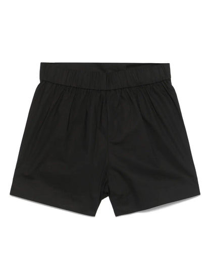 High-Waisted Cotton Shorts