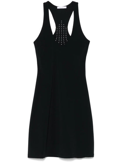 Perforated-Logo Mini Dress