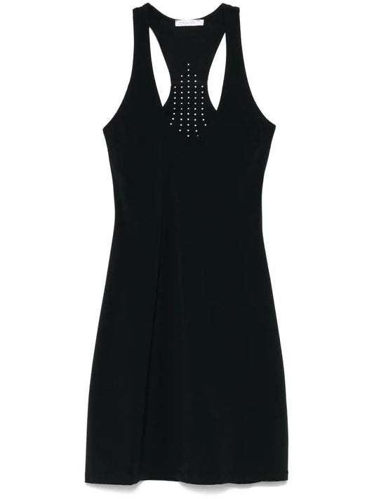 Perforated-Logo Mini Dress