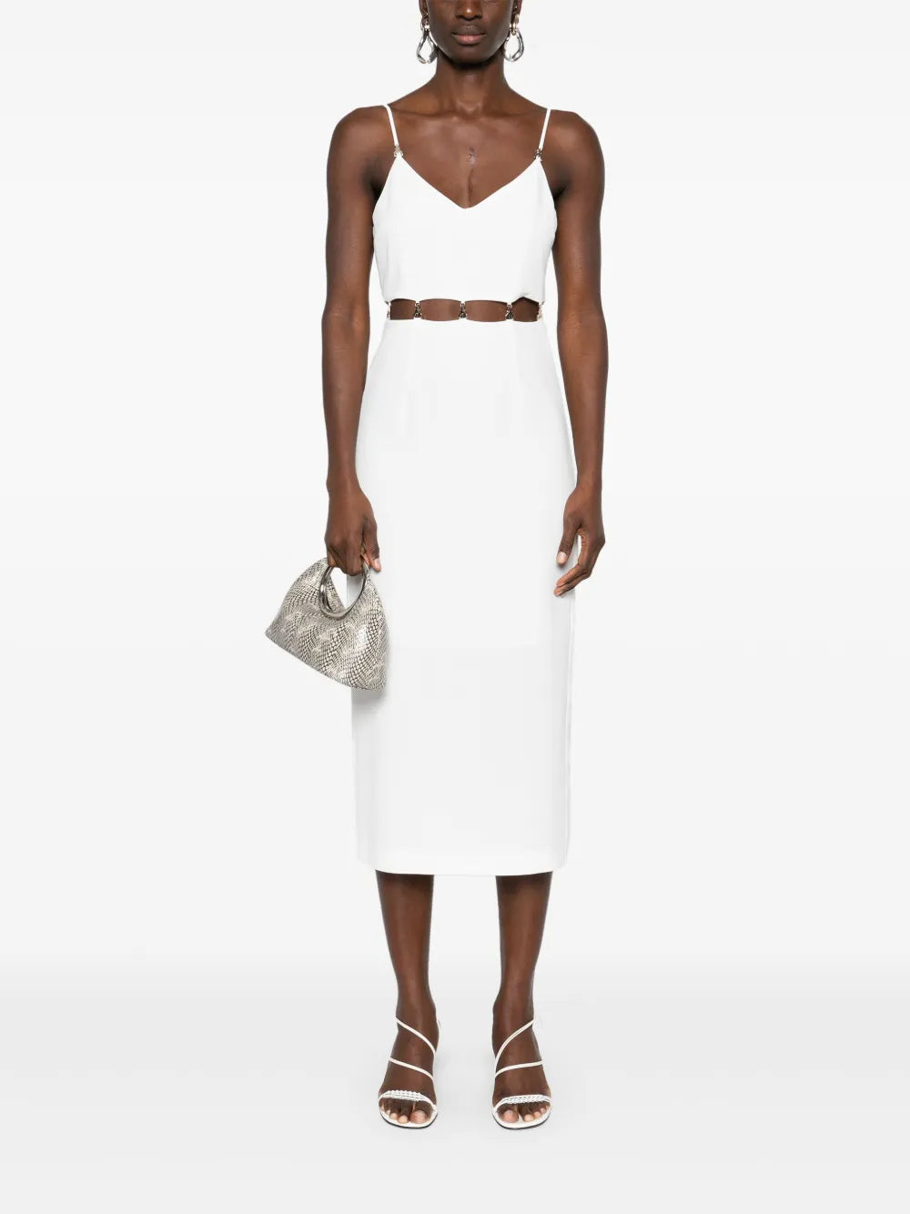 Logo-Plaque Midi Dress