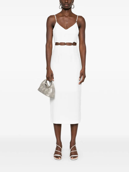 Logo-Plaque Midi Dress