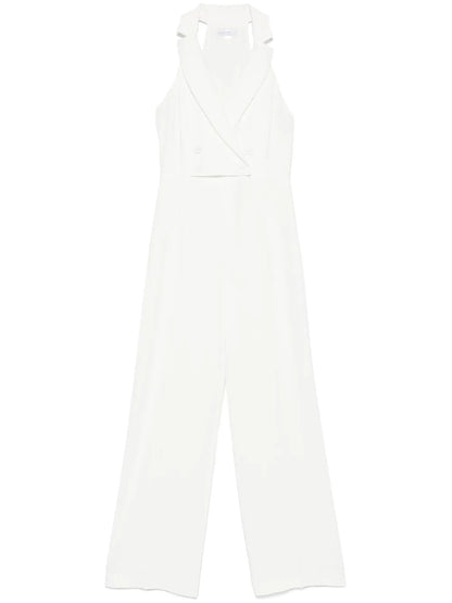 Double-Breasted Crepe Jumpsuit