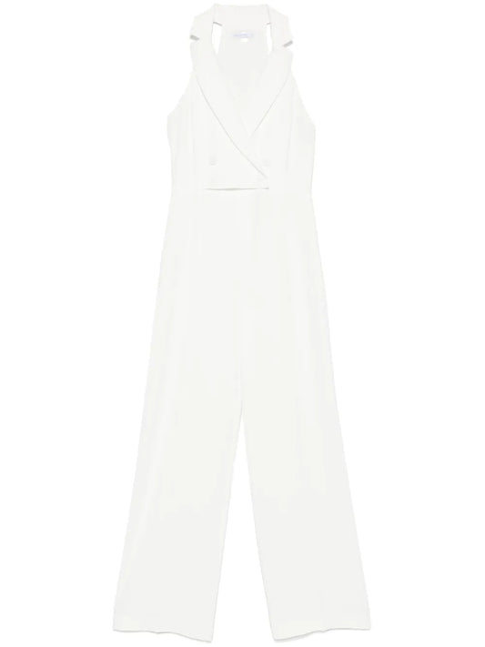 Double-Breasted Crepe Jumpsuit