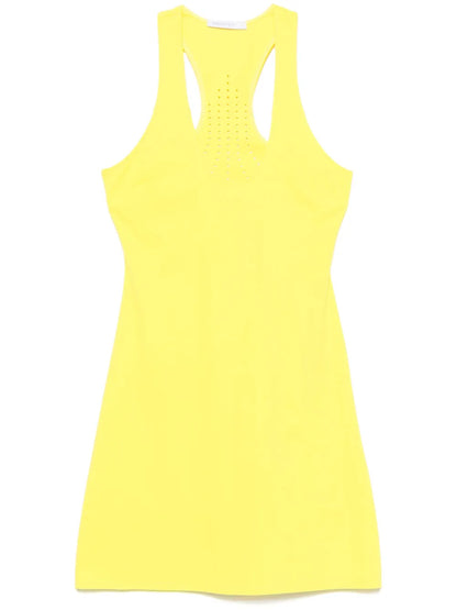 Perforated-Logo Mini Dress