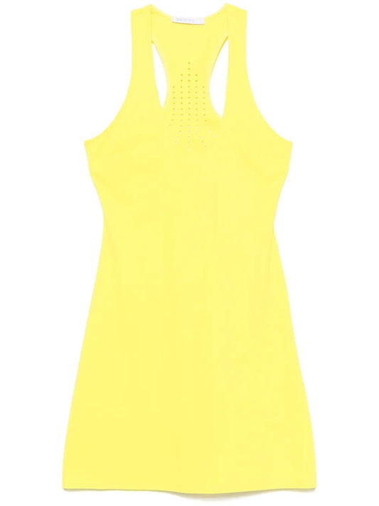 Perforated-Logo Mini Dress