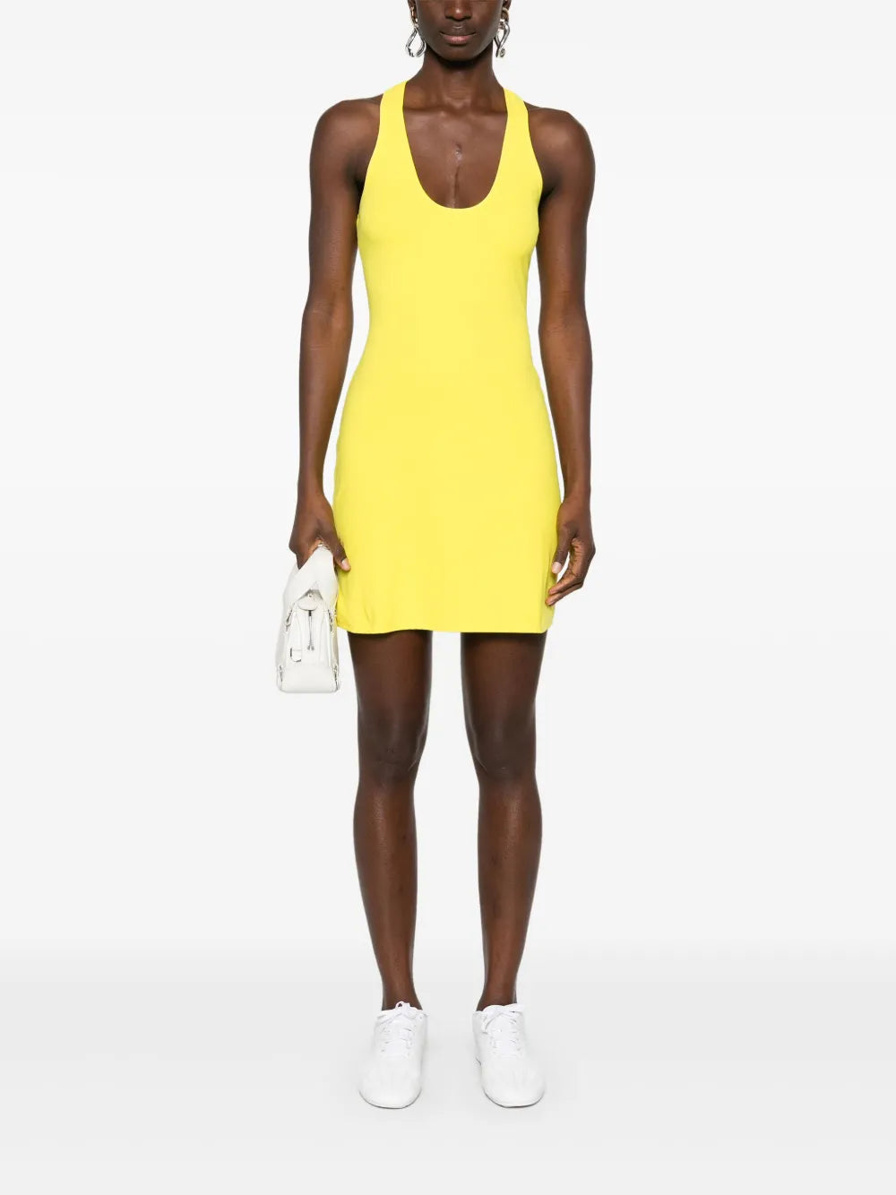 Perforated-Logo Mini Dress