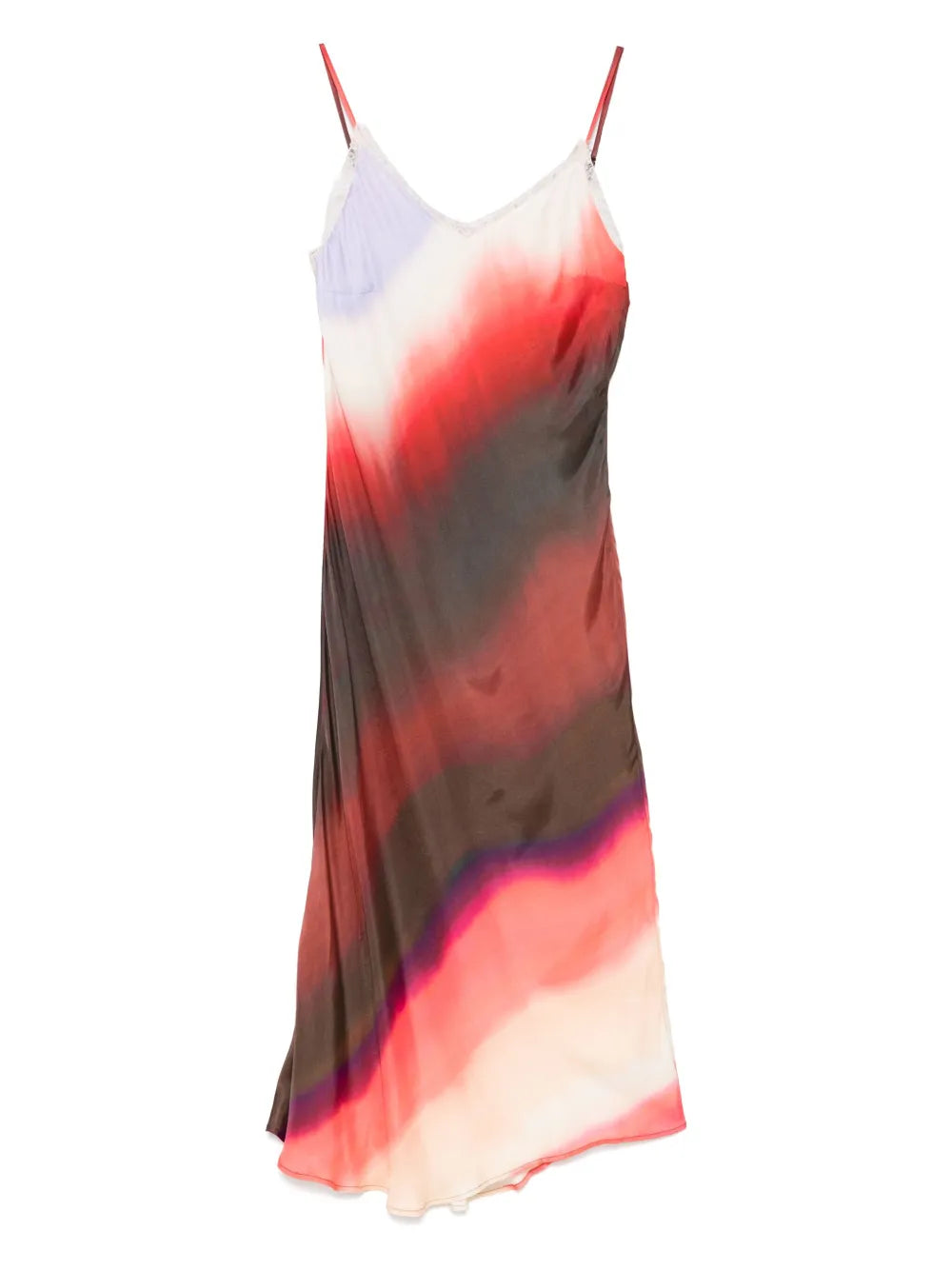 Gradient-Print Midi Dress