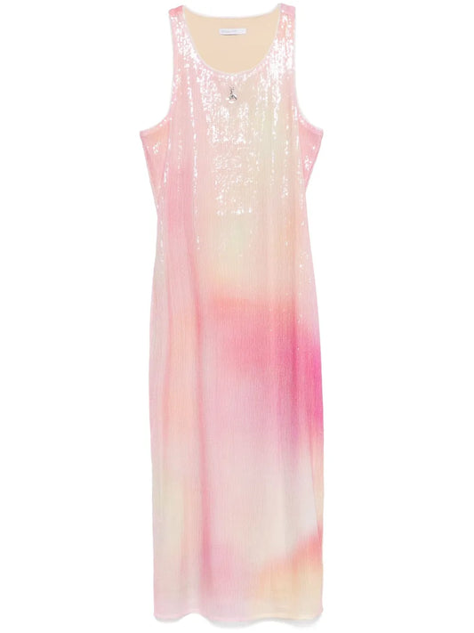 Sequin-Embellished Midi Dress