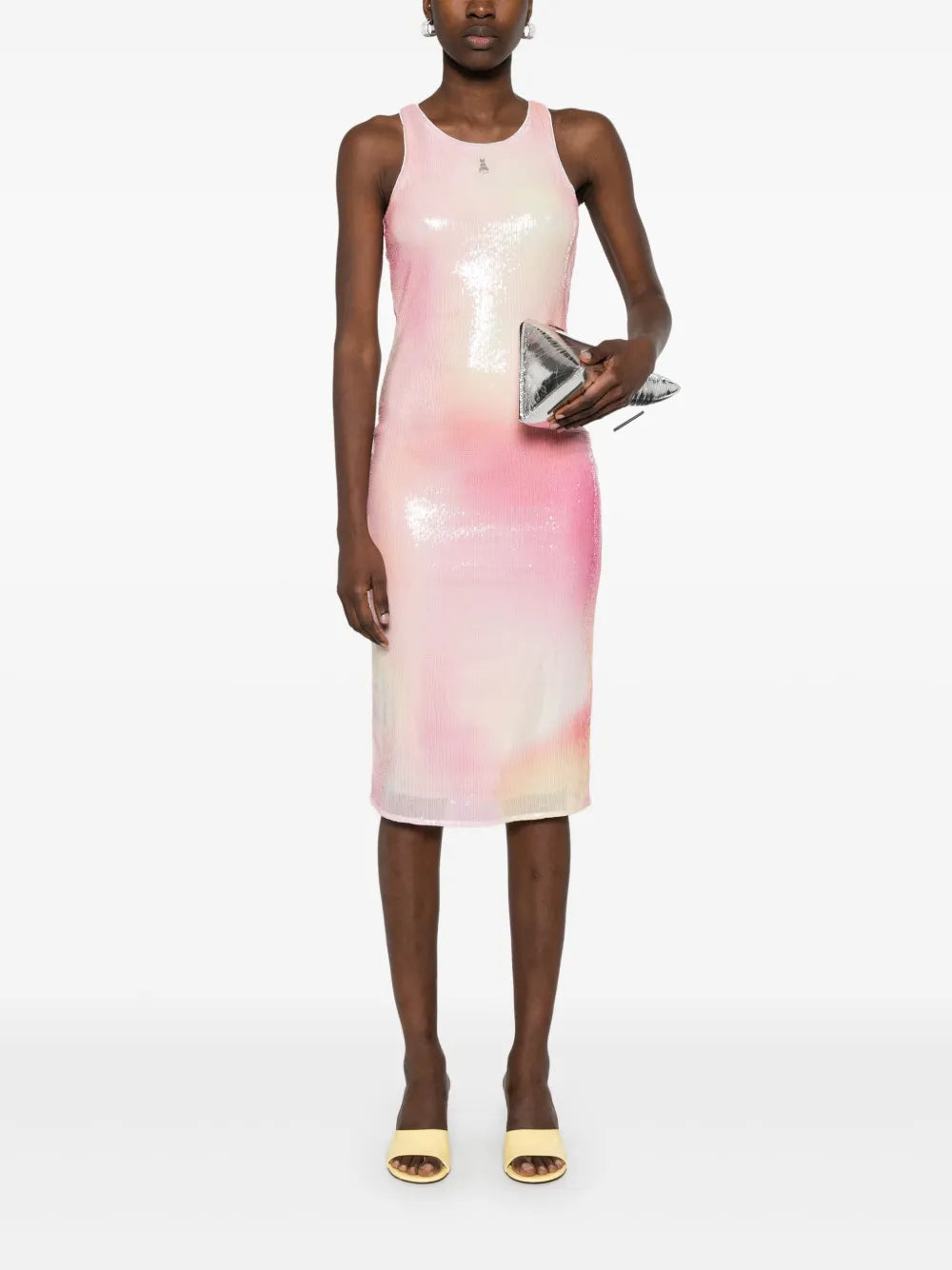 Sequin-Embellished Midi Dress
