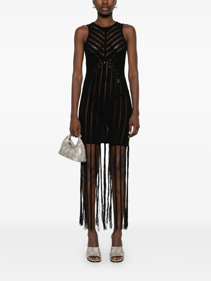 Openwork Knit Dress