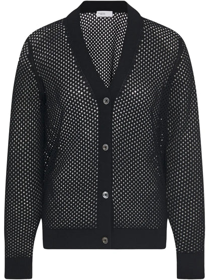 Mesh Pointelle Cardigan
