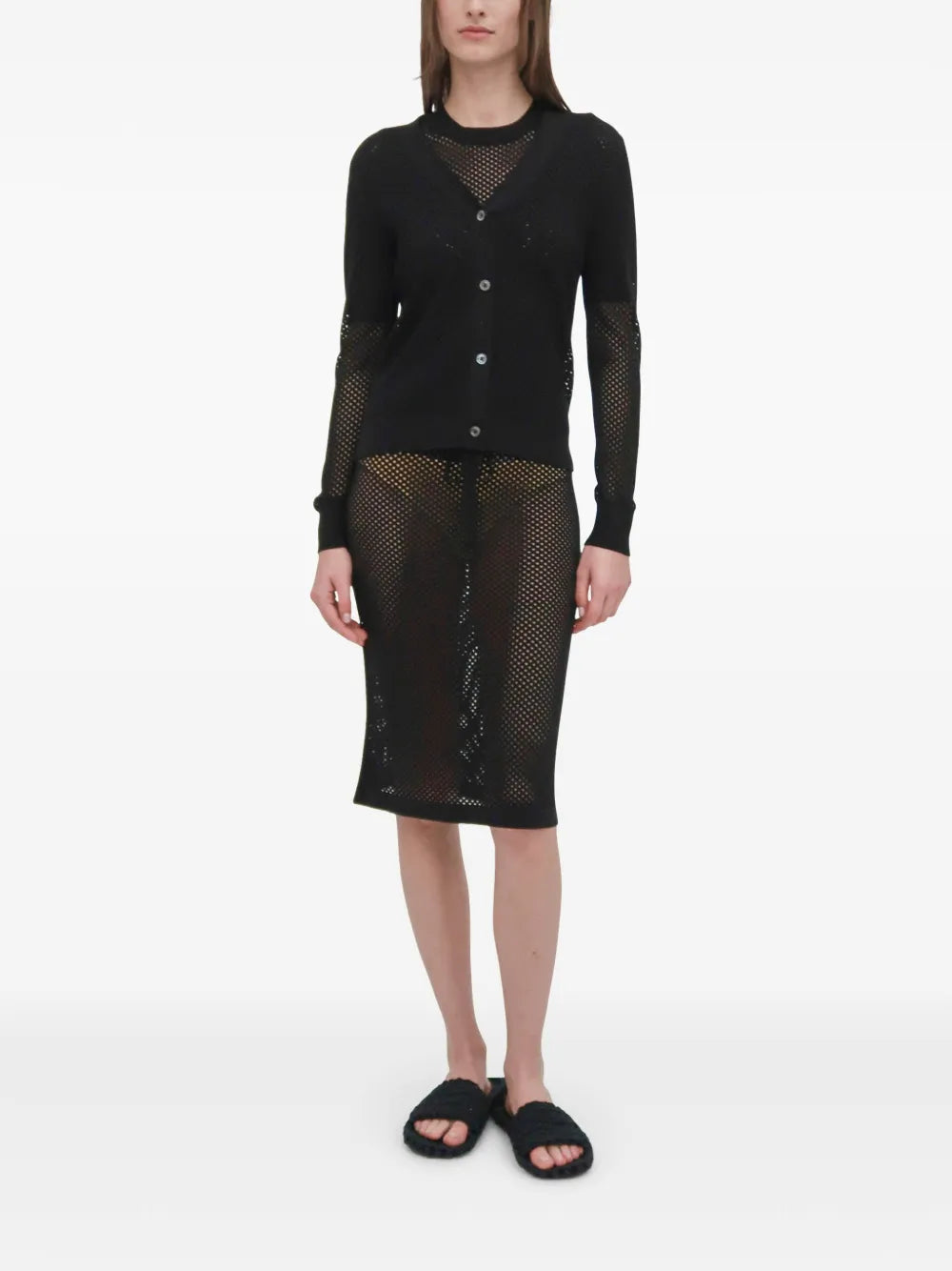 Mesh Knitted Skirt