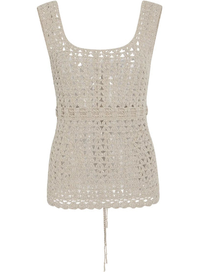 Crochet-Knit Top