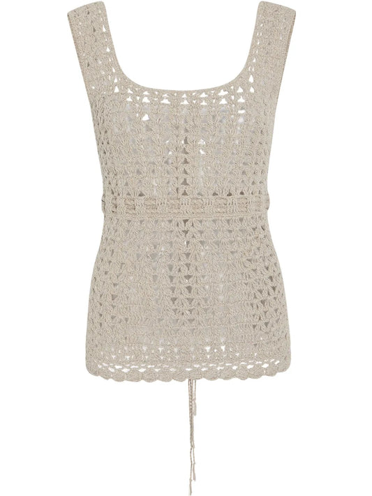 Crochet-Knit Top