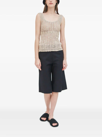 Crochet-Knit Top
