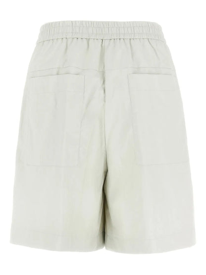 Leather-Effect Bermuda Shorts