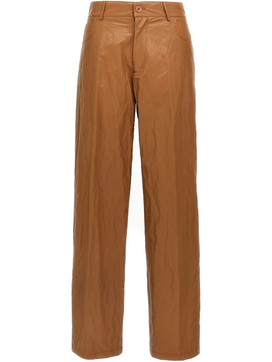 Leather-Effect Trousers