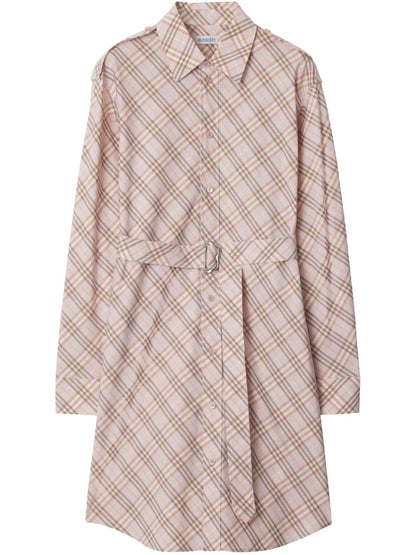 Checked Shirt Dress