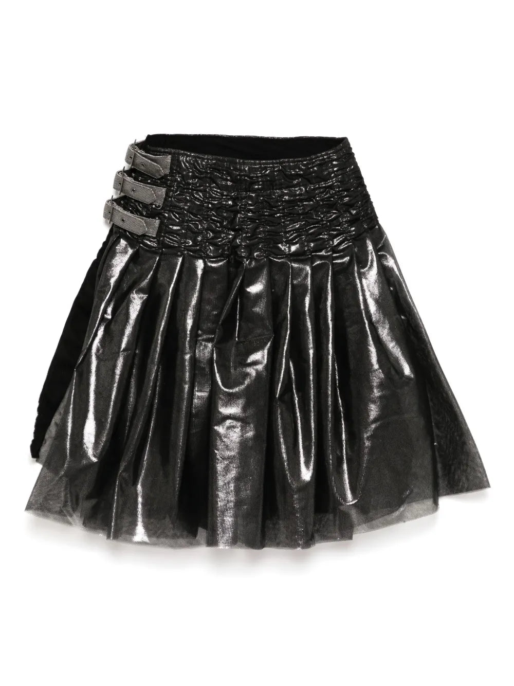 Belted Pleated Skirt