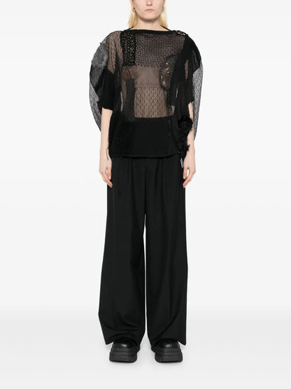 Wool Wide-Leg Trousers