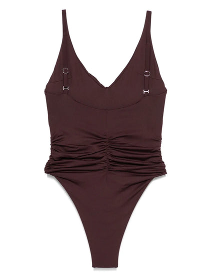 Ruched Flower Swimsuit