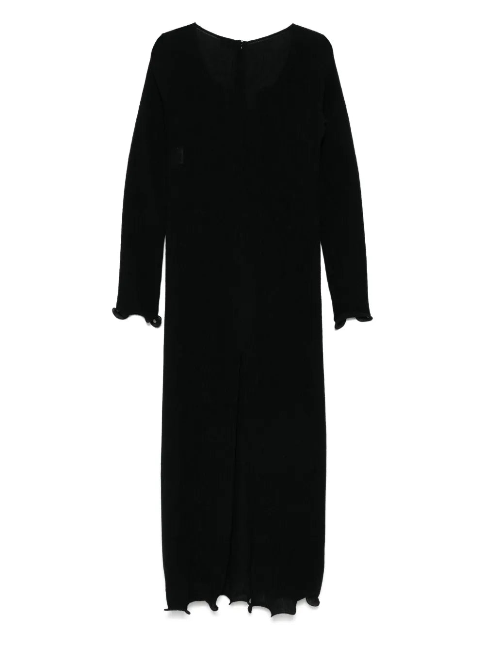 Floral-Appliqué Maxi Dress