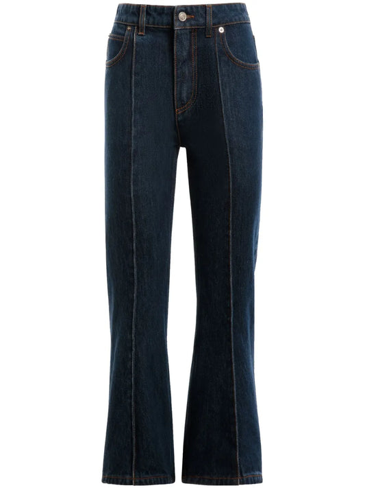 Pintucked Jeans