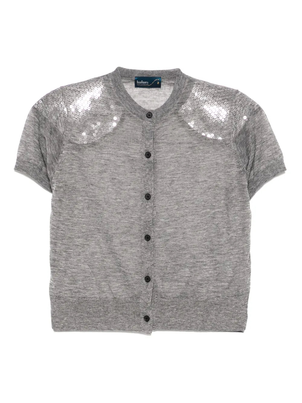 Sequin-Embellished Cardigan