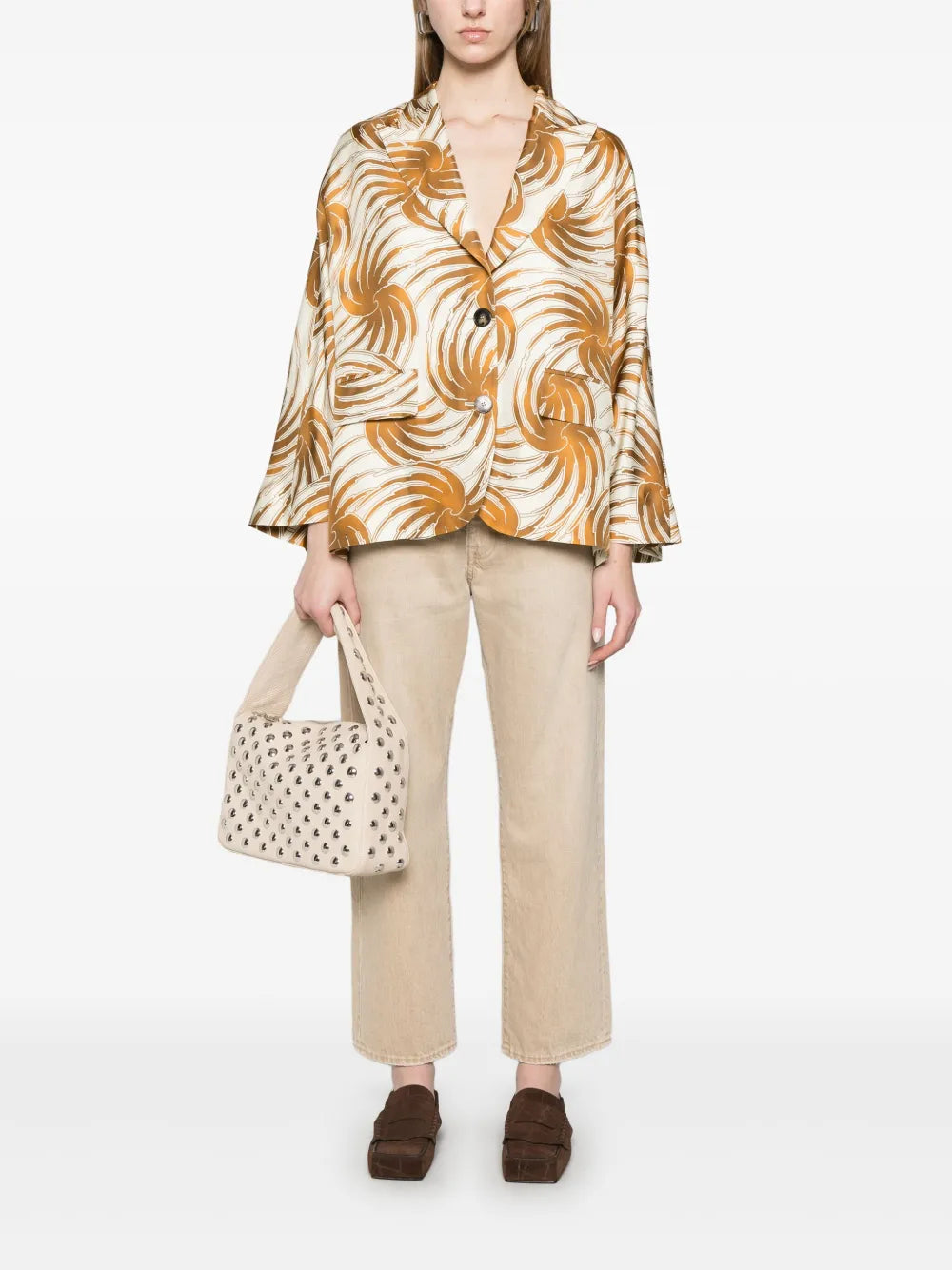 Graphic-Print Blazer