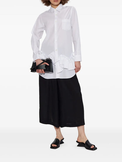 Ruffled-Trim Shirt