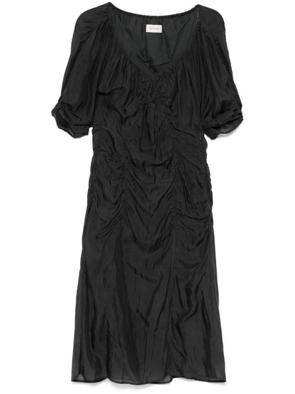 Silk Chiffon Midi Dress