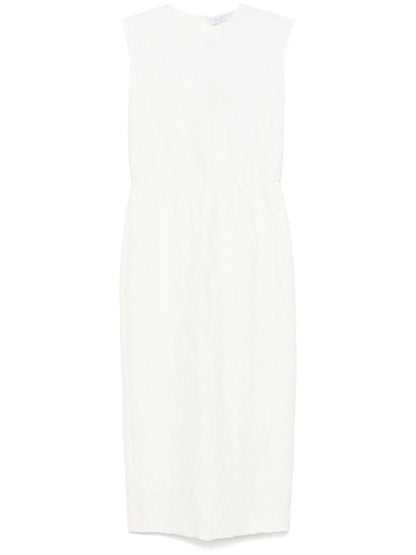 Crinkled Midi Dress