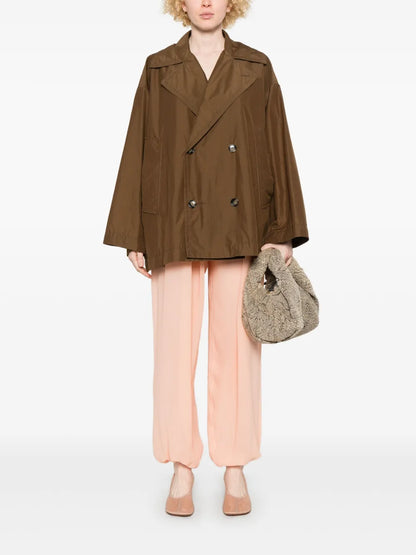 Crinkled Trench Jacket