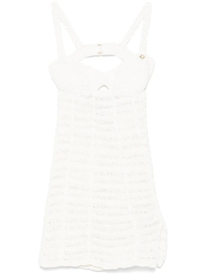 Crochet Bustier Mini Dress