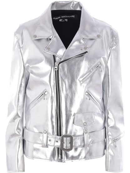 Metallic Biker Jacket
