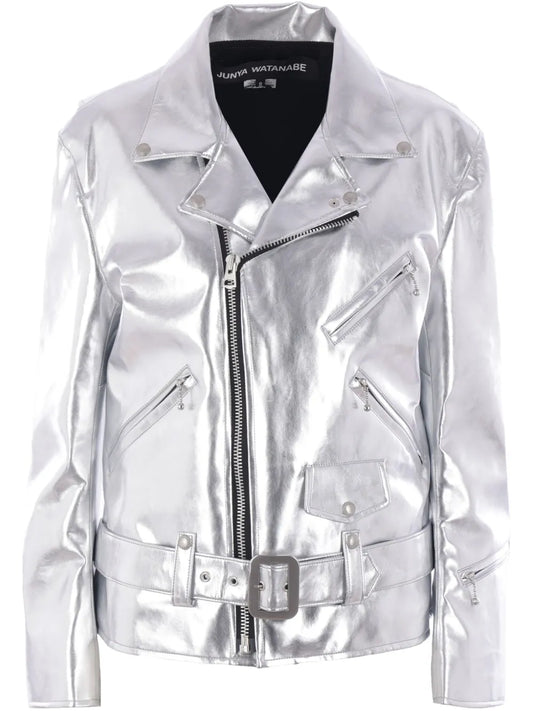 Metallic Biker Jacket