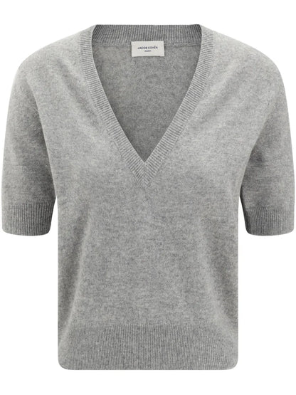 Short-Sleeve V-Neck Top