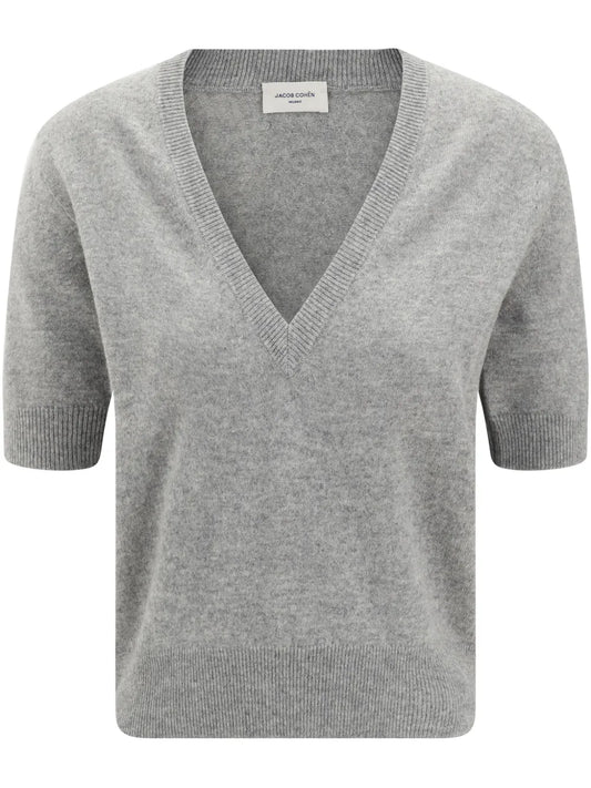 Short-Sleeve V-Neck Top