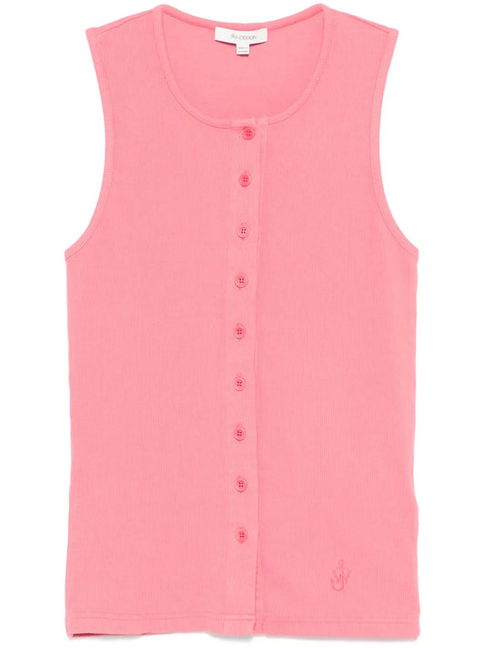 Buttoned Tank Top