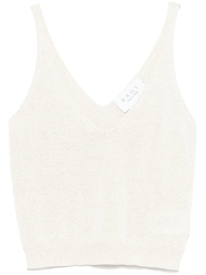 Metallic-Threading Tank Top
