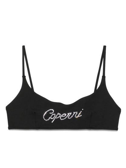 Crystal-Logo Bikini Top