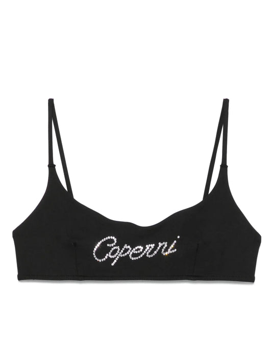 Crystal-Logo Bikini Top