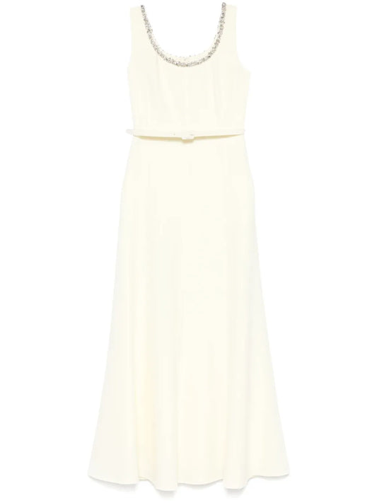 Embellished Cady Maxi Dress