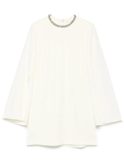 Embellished Cady Mini Dress