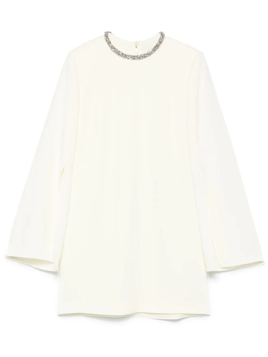 Embellished Cady Mini Dress