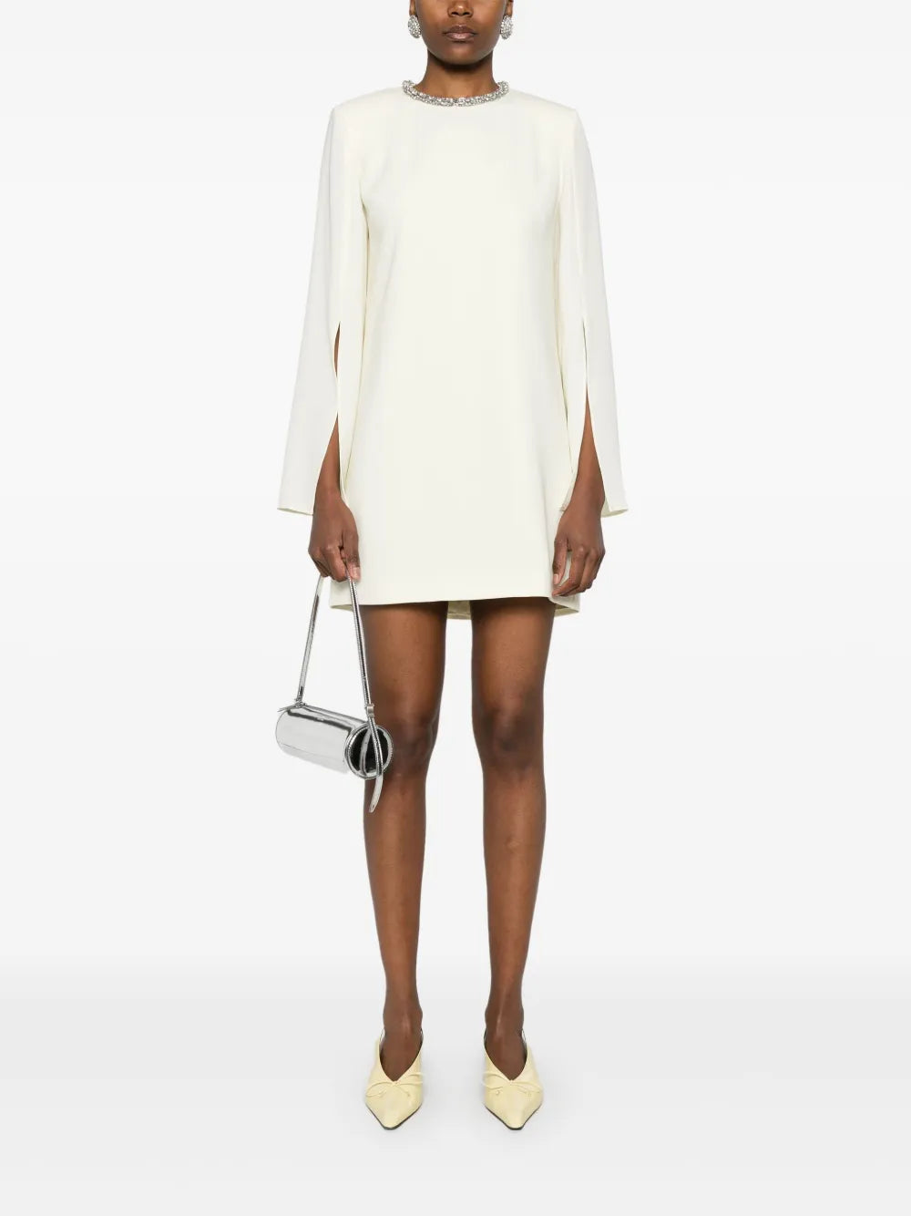 Embellished Cady Mini Dress