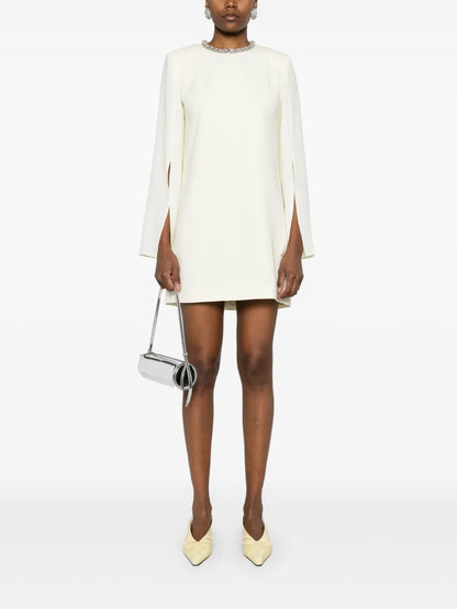 Embellished Cady Mini Dress
